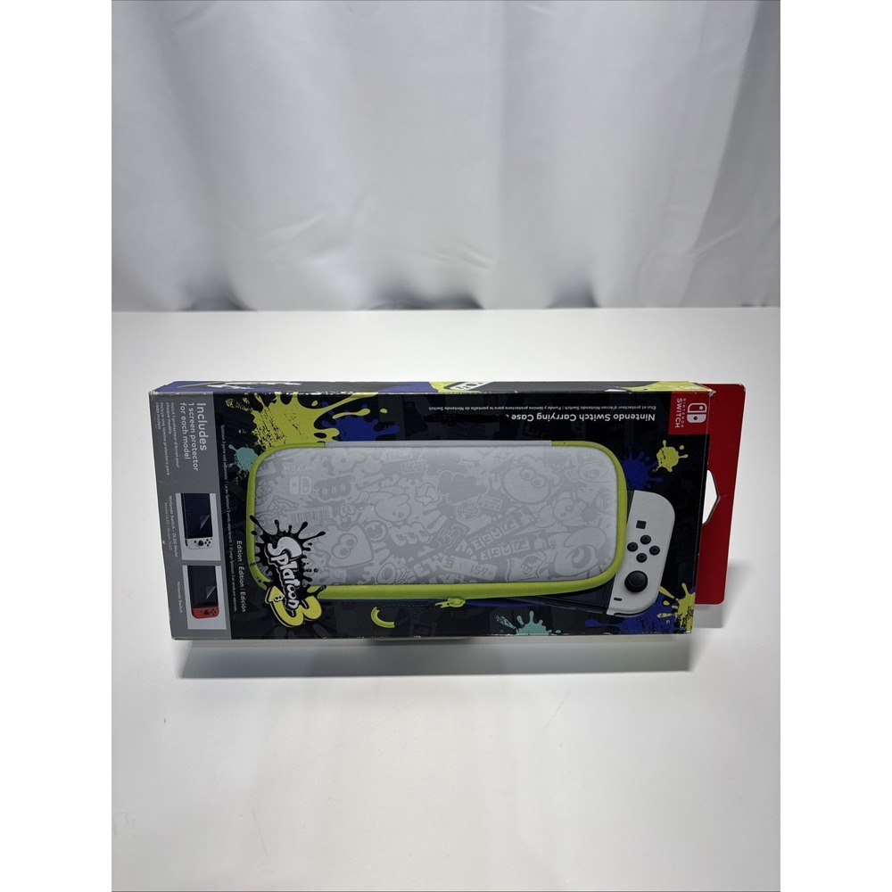 Nintendo Switch Case Splatoon 3 Edition New In Box Missing Screen Protector - Picture 9 of 14